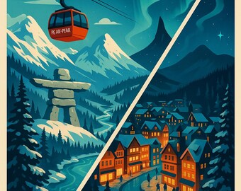 Ski Resort Artwork