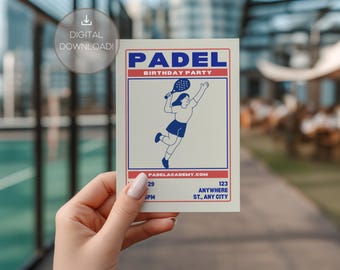 Plantilla de invitación de cumpleaños / Editable / Imprimible / Canva / Invitación de cumpleaños minimalista