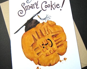 Smart Cookie Graduation Card - Funny Graduation Card - Card for Graduate - Congratulations Card - College, High School Graduation