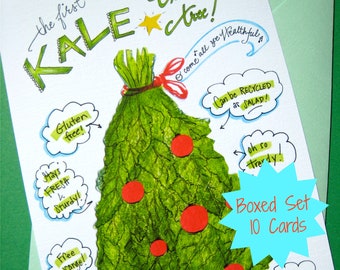 funny christmas cards kale christmas tree vegan christmas boxed christmas cards - Unusual Boxed Christmas Cards funny christmas cards kale christmas tree vegan christmas boxed christmas cards - Unusual Boxed Christmas Cards