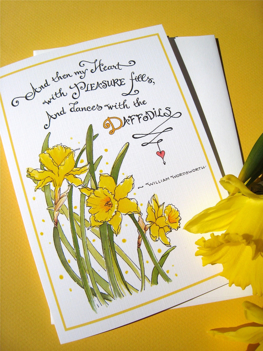 Daffodils Easter Card, Happy Easter, Inspirational Easter, Happy
