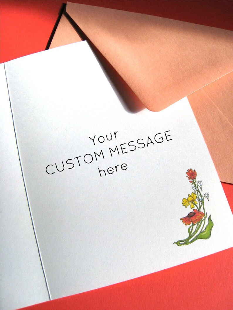 Girlfriend Birthday Wildflowers Card Friendship Quote Card Friend Thank You Best Friend Card