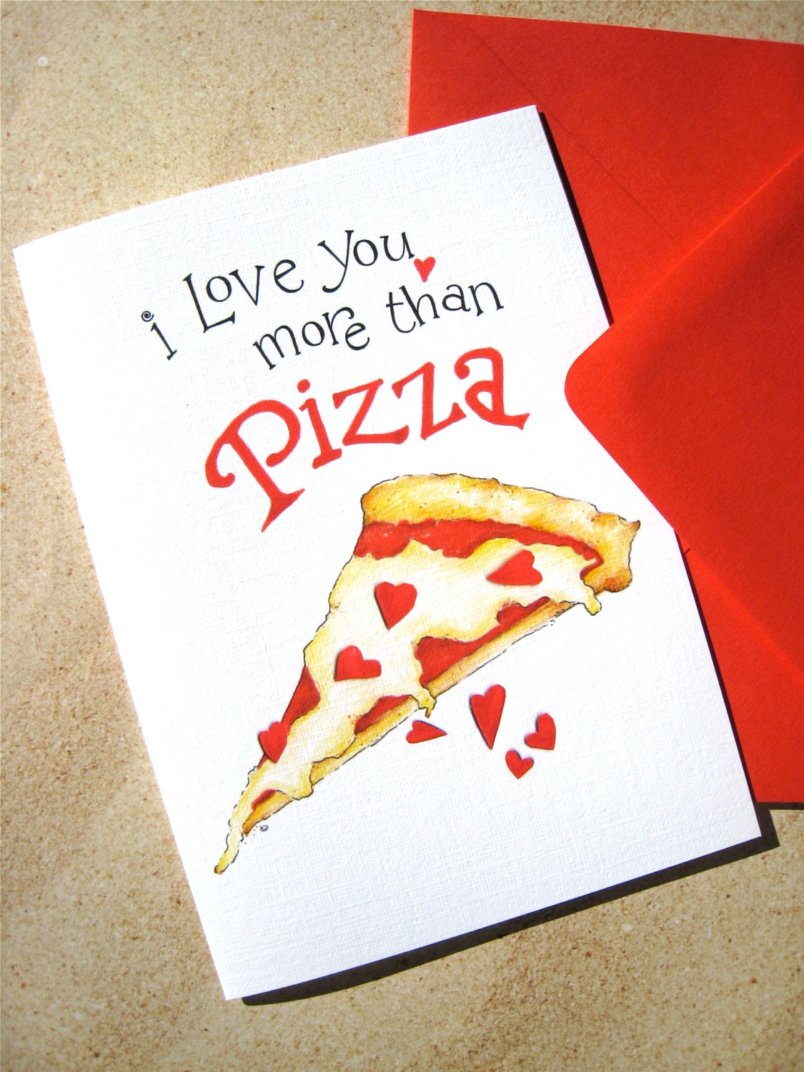 Pizza Love Card Funny Love Card Happy Anniversary Etsy Singapore