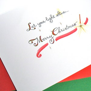 Christmas Candle Holiday Cards Christmas Quote Unique Christmas Cards Boxed Cards Set image 2