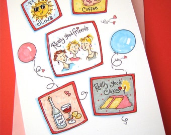 Really Good Birthday Card - Friend Birthday - Women Birthday - Girlfriends Birthday Card