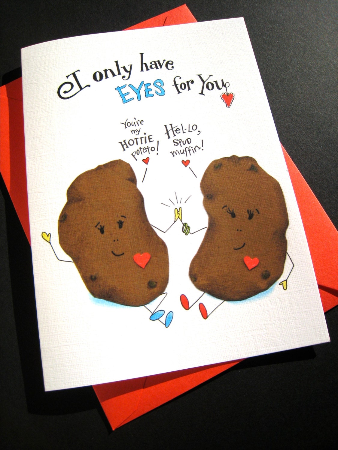 Funny Pun Card Potato Pun Pun I Love You Card Funny - Etsy