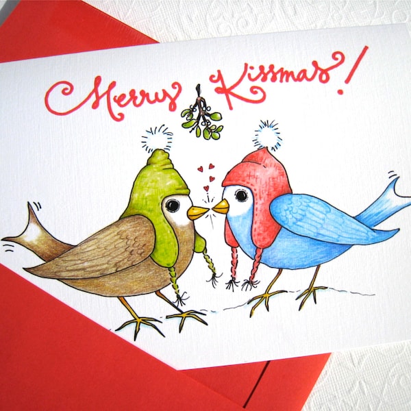 Love Christmas Card - Etsy