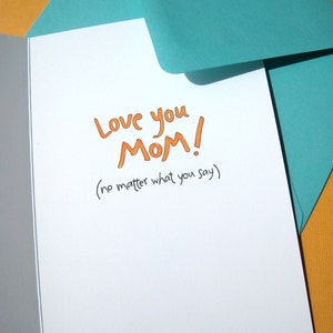 Favorite Mom Sayings Funny Mothers Day Card Card for Mom image 2