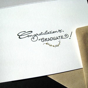 2024 Personalized Graduation Card Shakespeare Quote, Graduate Card, Congratulations Card, Calligraphy Card image 5