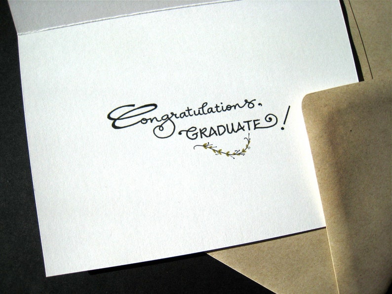 2024 Personalized Graduation Card Shakespeare Quote, Graduate Card, Congratulations Card, Calligraphy Card image 5