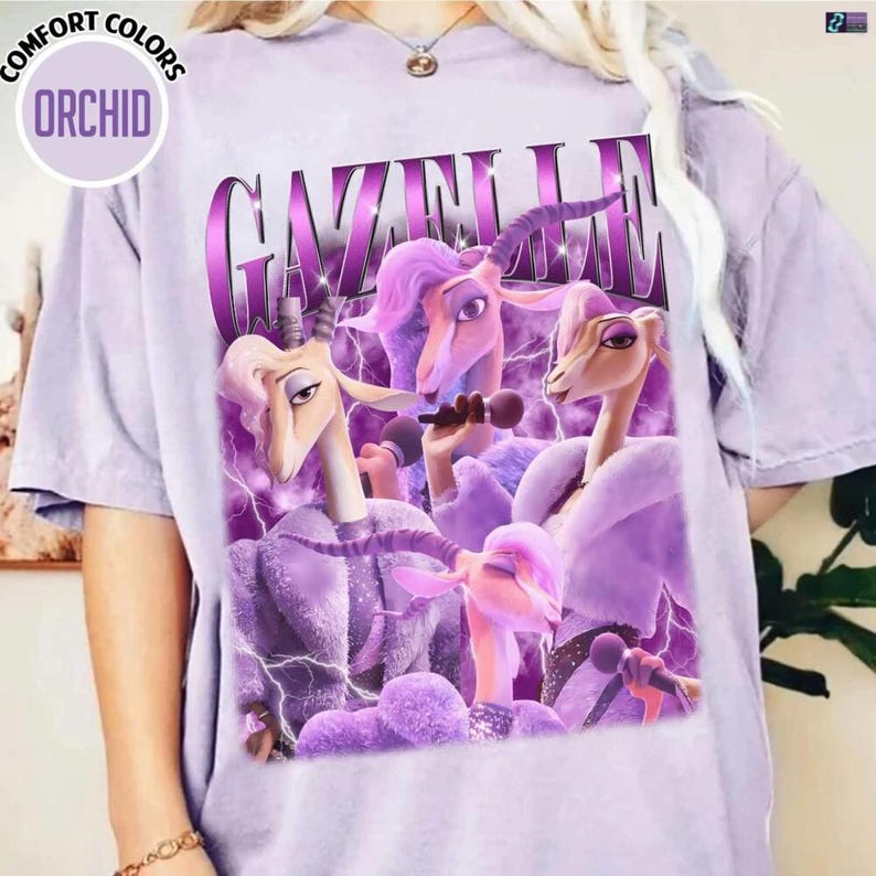 Camiseta de Gazelle de Zootopia de Disneyland, camiseta de Nick Wilde, camiseta de Judy Hopps y Nick Wilde, Zootopia 2 2025, viaje familiar a Disneyland 2025 imagen 1