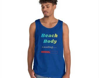 Beach Body Loading Tank Top Athletic Funny Workout Tee