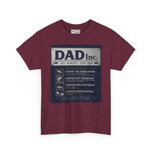 Dad Inc. Fishing Edition T-Shirt | Funny Fisherman Dad Tee image 4