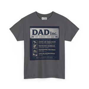 Dad Inc. Fishing Edition T-Shirt | Funny Fisherman Dad Tee image 6