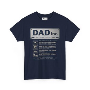 Dad Inc. Fishing Edition T-Shirt | Funny Fisherman Dad Tee image 2