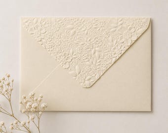 C6/A6 114x162mm Embossed Wedding Envelopes