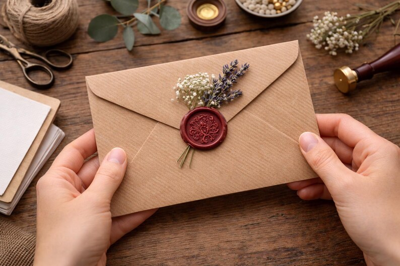 C6 Brown Recycled Ribbed Envelopes 100gsm | Eco Friendly Kraft Envelopes | Rustic Wedding, Cards & Invitations image 2