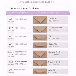 C6 Brown Recycled Ribbed Envelopes 100gsm | Eco Friendly Kraft Envelopes | Rustic Wedding, Cards & Invitations image 5