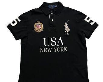 Polo Ralph Lauren USA New York Big Pony negro - Edición Chief Keef City