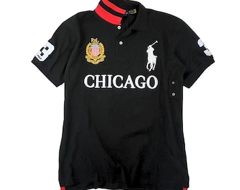 Ralph Lauren Chicago Big Pony Polo Black Chief Keef City Edition