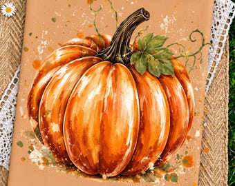 Colorful Floral Pumpkin Bow PNG | Coquette Pumpkin Shirt Design | Faux Glitter Brushstroke Autumn Sublimation | Trendy Thanksgiving Graphic
