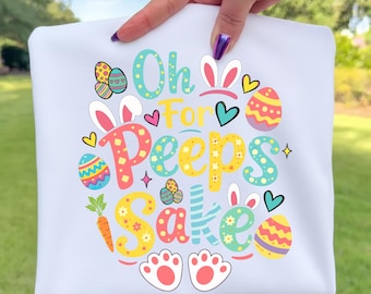 Oh um Peeps willen PNG | Lustiger Osterhase Sublimationsdesign (Digitaler Download)