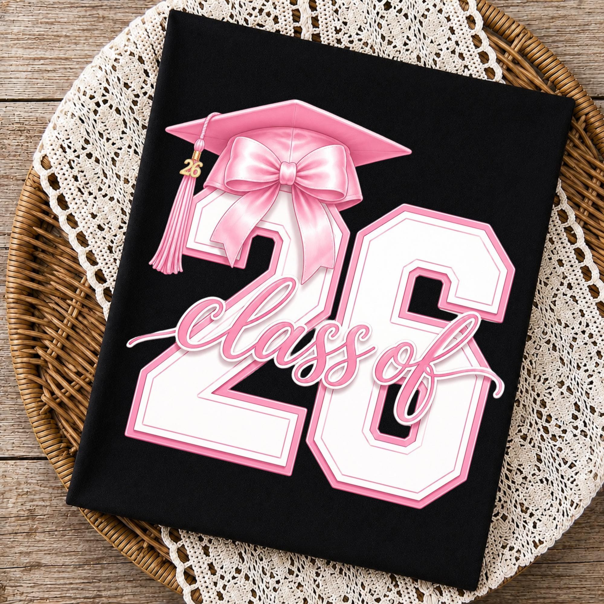 Class of 2026 PNG | Pink Graduation PNG | Senior 2026 Shirt Design ...