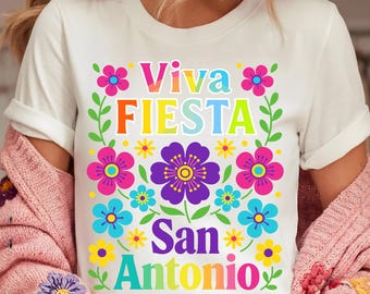 Viva Fiesta San Antonio PNG SVG | Puro Party Texas Shirt Design | Fiesta Quote Graphic | SATX Celebration Cut File | Editable