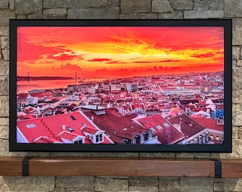 Deluxe Picture Frame for Samsung “The Frame” (2021+) ~ Satin Black