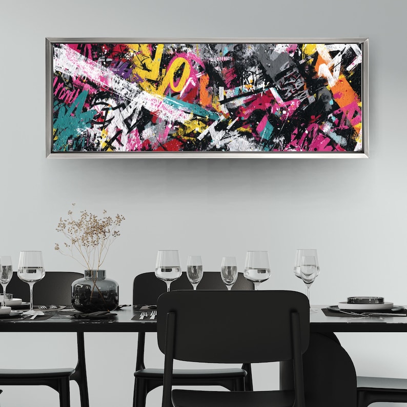 Graffiti Abstract Canvas – Urban Street Art, Modern Wall Decor - Etsy