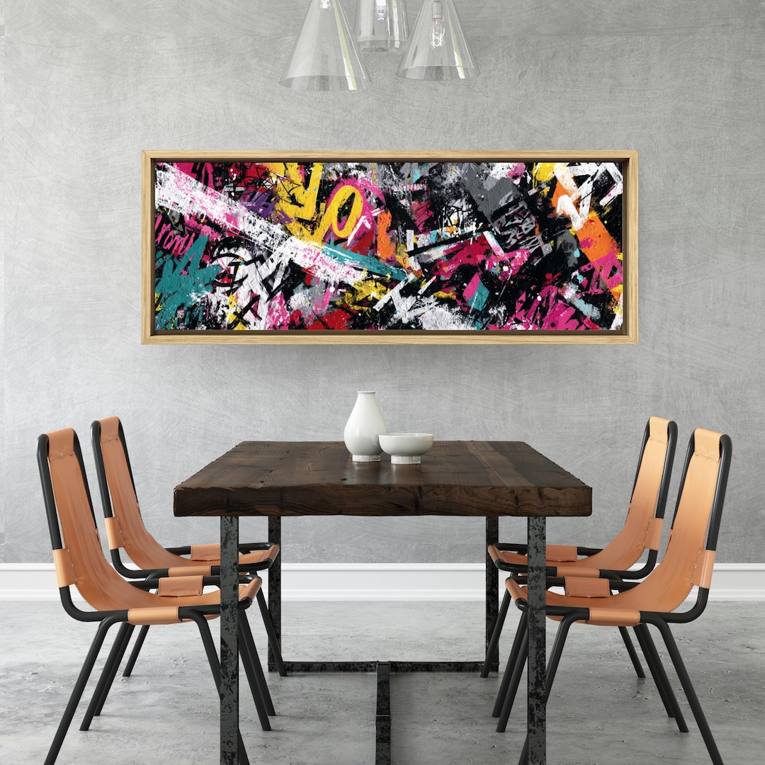 Graffiti Abstract Canvas – Urban Street Art, Modern Wall Decor - Etsy