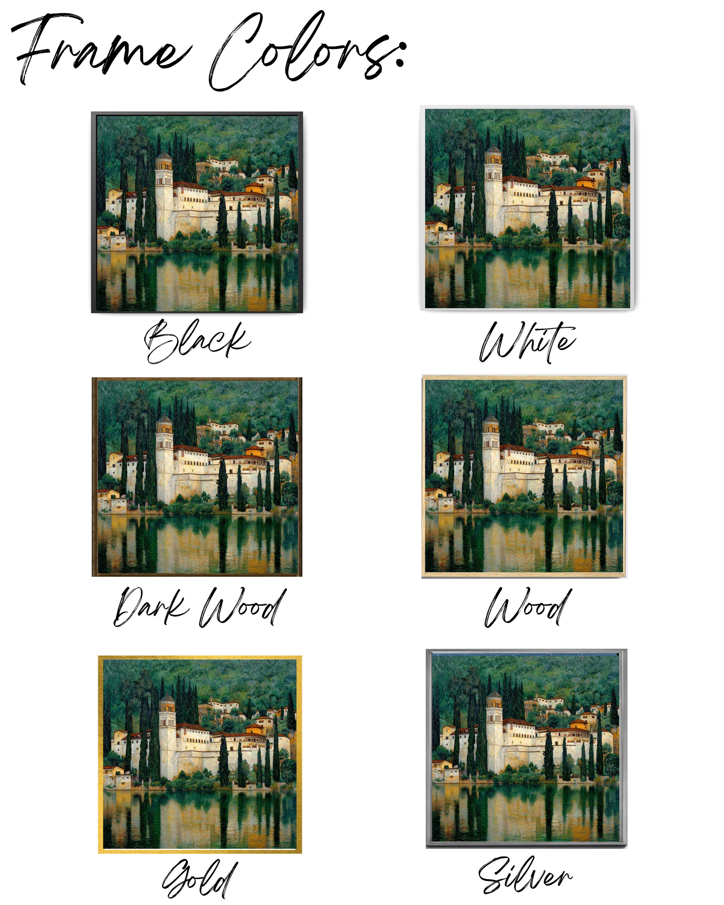 Italian Lake Como Villa Wall Art | Mediterranean Coastal Landscape ...