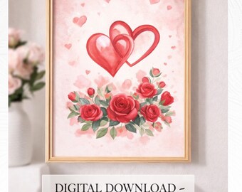 Valentijnsdagposter, lijst niet inbegrepen