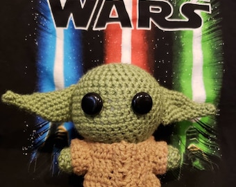 Baby Alien - The Child - The Mandalorian - Crochet Doll - Amigurumi - Star Fan Art