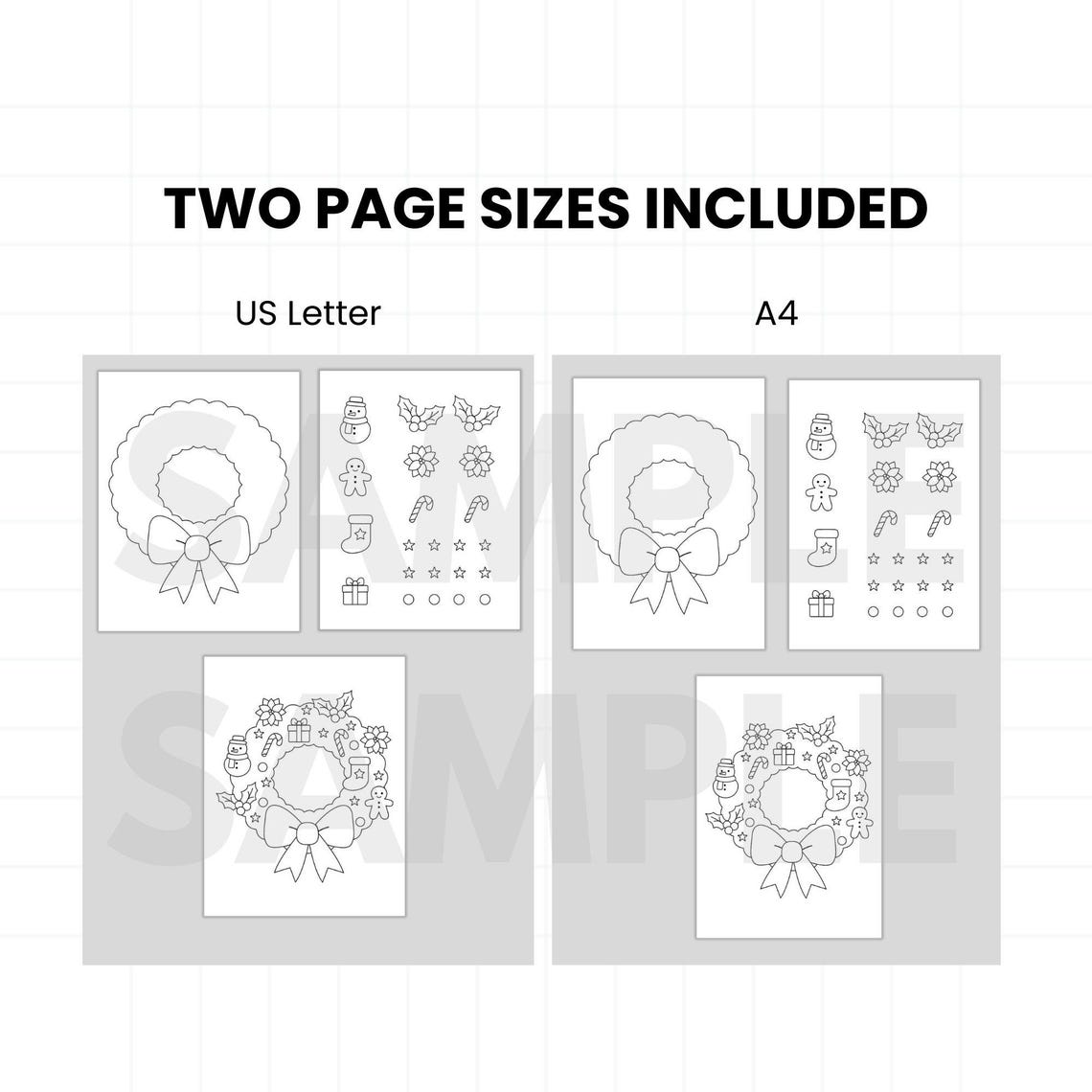 Build a Christmas Wreath Craft | Cut & Paste Printable - Etsy