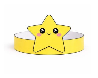 Star Crown Craft Printable | Paper Crown Activity for Preschool & Kindergarten