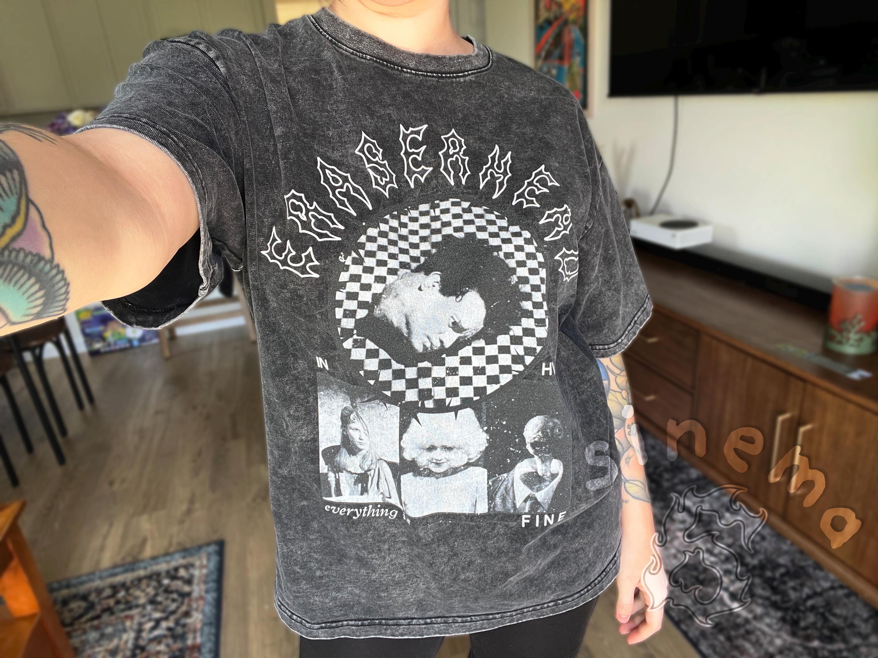 Eraserhead Oversized Vintage Wash Cotton Tee | Unisex Lynch Film