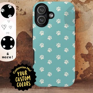Custom Polka Dot Motif Phone Case | Personalized Dual Color Hex Code Art