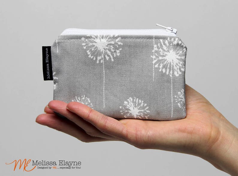 Coin Purse Zippered Change Pouch