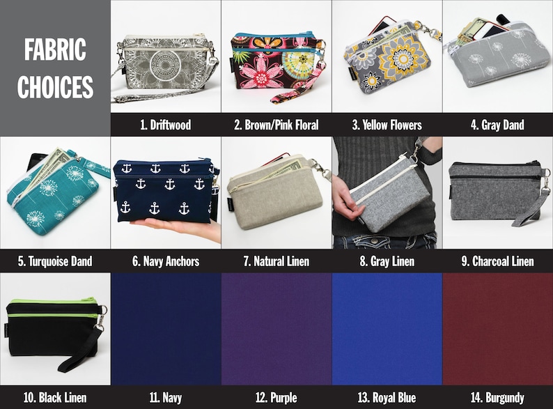 Coin Purse Zippered Change Pouch