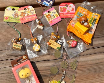 Rilakkuma & Korilakkuka Japanese Green Tea Bottle Charm Strap - Etsy