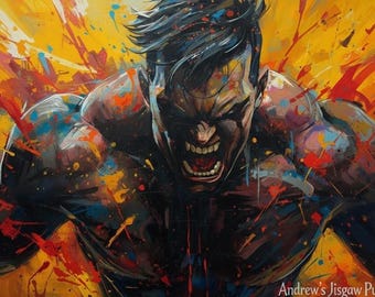 Large Be Without Fear abstract motivational art Jigsaw Puzzle with Tin | Inspirational puzzle