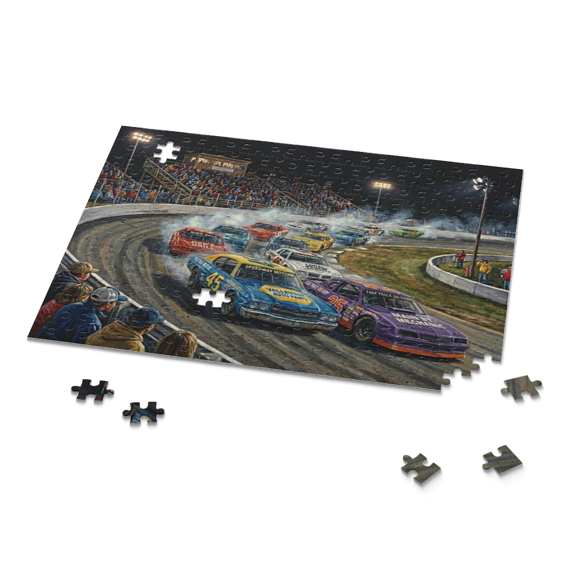 Saturday Night Racing Stock Car Jigsaw Puzzle - Etsy