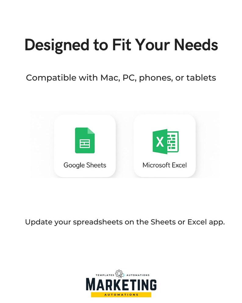 Project Management Template | Google Sheet & Excel (digital Download ...