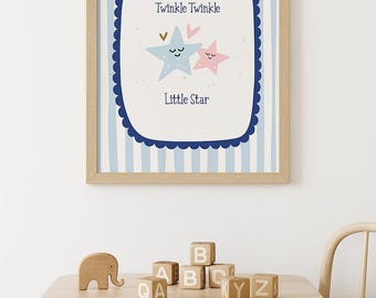 Twinkle Twinkle Little Star Nursery Digital Print