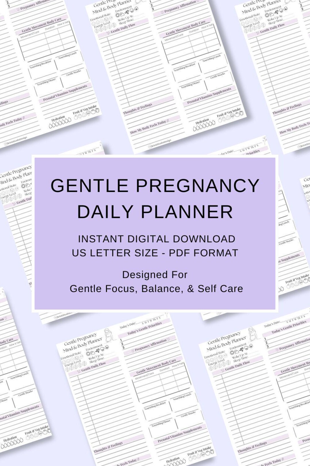 Fresh Look at Pregnancy Daily Planner Printable