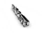 BOND TOGETHER steampunk tie clip oxidised silver
