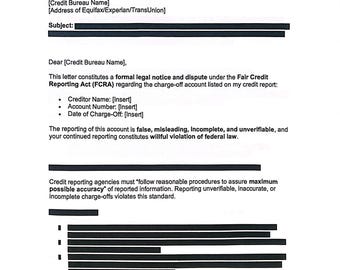 Modelo de carta - Carta de eliminación de cancelación de deuda