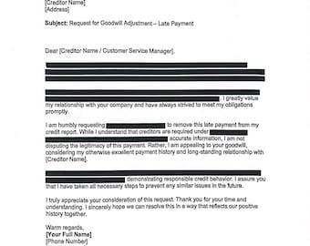 Plantilla de carta - Carta de Goodwill Glow