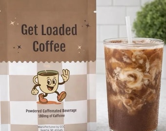 Protein Loaded Coffee – Viral | Single Packet | 16Oz Coffee Drink Mix | 10G Protein & 180Mg Caffeine | Hot or Cold